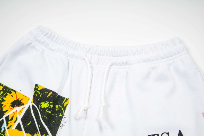Bright Sunflower Print Shorts 29035359