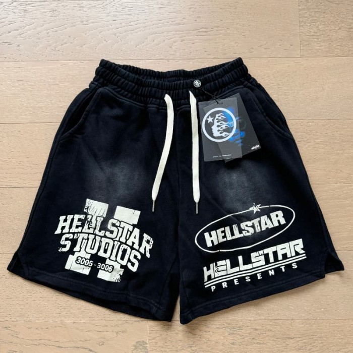 Studio Slogan Print Washed Shorts 29035475