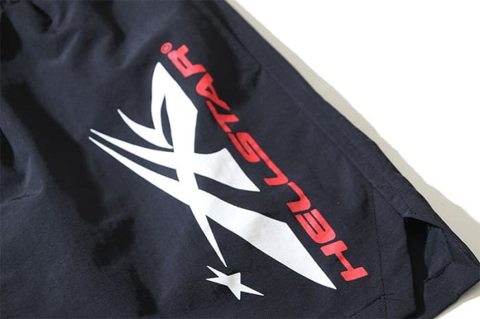 Color Block Letter Star Logo Print Nylon Shorts 29035471
