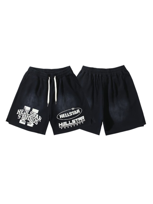 Studio Slogan Print Washed Shorts 29035475