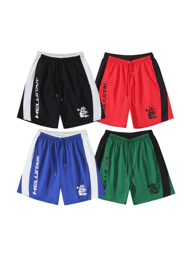 Color Block Side Logo Print Nylon Shorts 4 colors 29035470