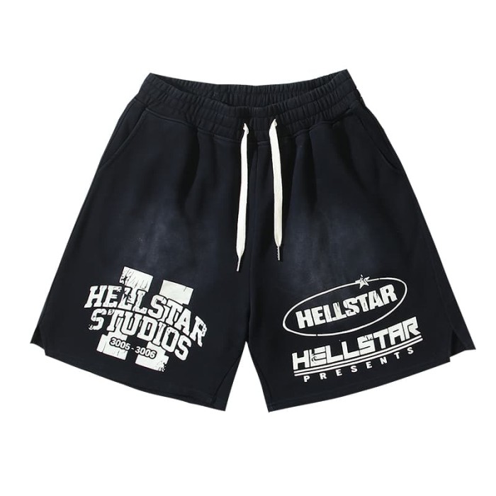 Studio Slogan Print Washed Shorts 29035475