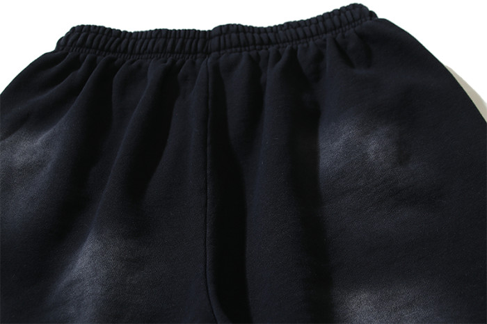 Variant Letter H Print Washed Shorts 29043464