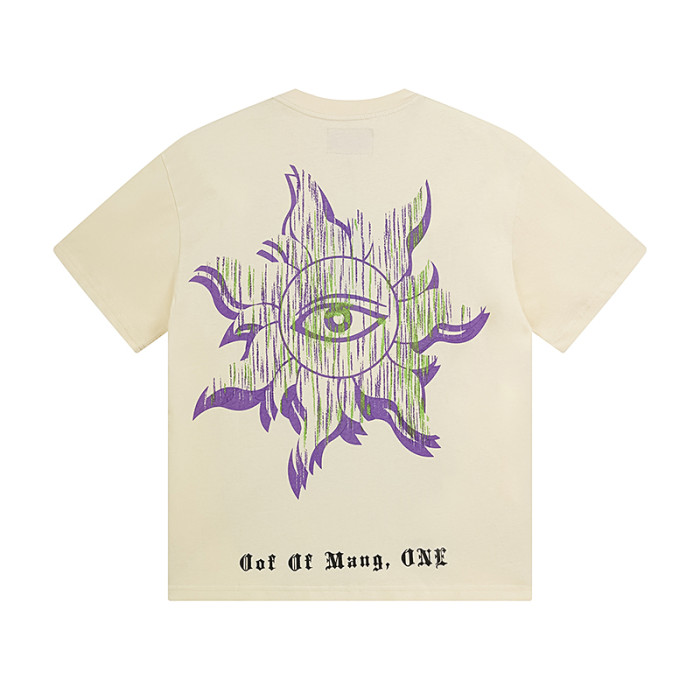 Creamy White and Dark Apple Goddess All-Seeing Eye Double-Sided Printed T-Shirt 29043119