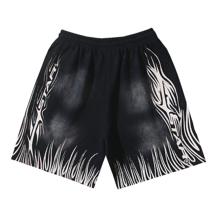 No.11 Flame Totem Print Washed Shorts 2 colors 29043458