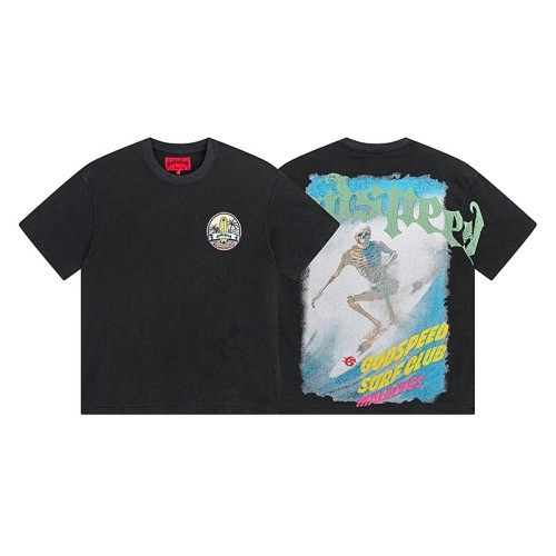 Skeleton Surf Club double-sided printed vintage washed T-shirt 29038286
