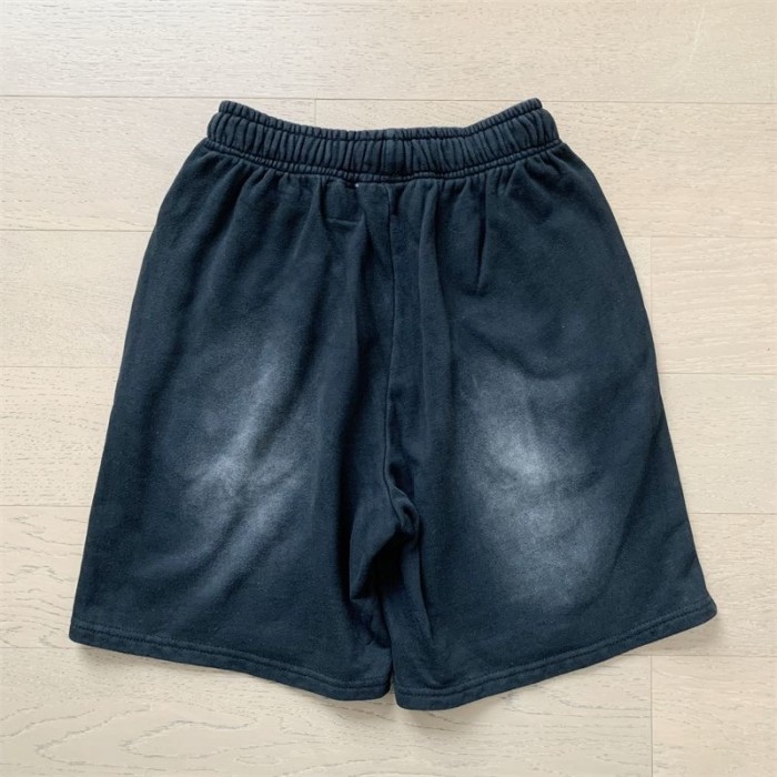 Side Tribal Flame Print Washed Shorts 29043465