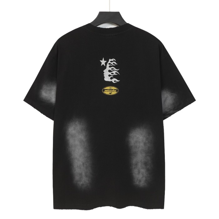 Dark Paris Eiffel Tower Print Washed Tee 2 colors 29043139