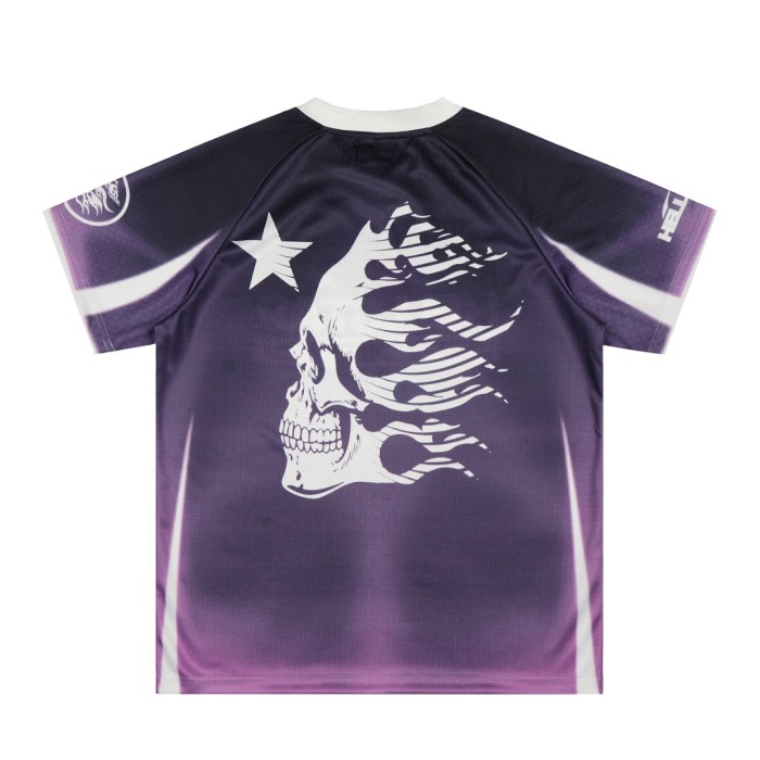 Purple And Black Skull Mesh Jersey Tee 29043145