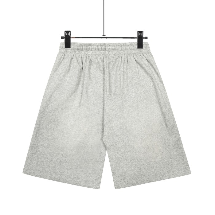 Side Sharp Black Flame Print Washed Shorts 3 colors 29043466