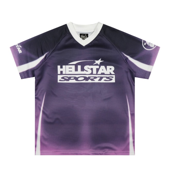 Purple And Black Skull Mesh Jersey Tee 29043145