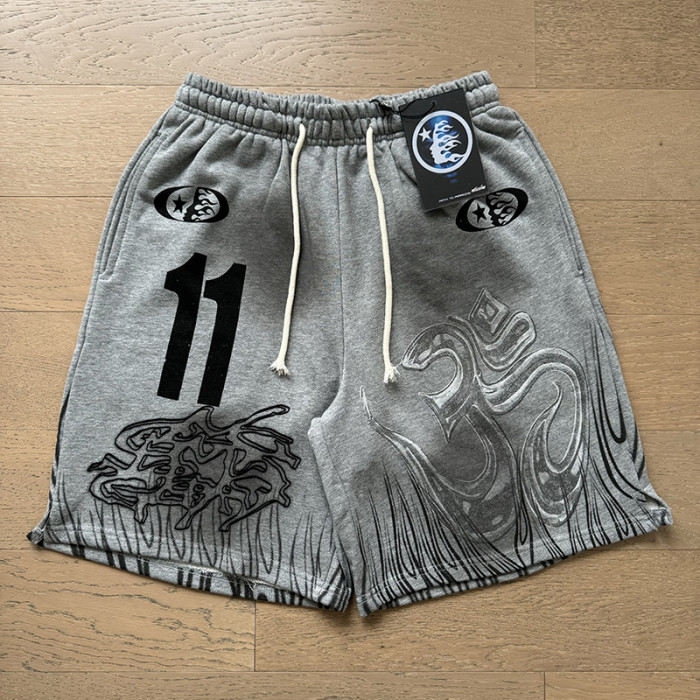 No.11 Flame Totem Print Washed Shorts 2 colors 29043458