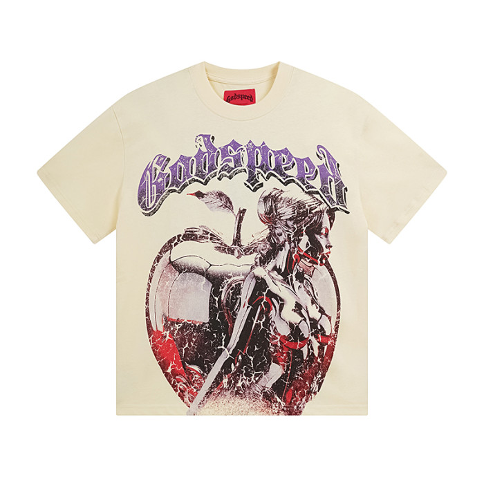 Creamy White and Dark Apple Goddess All-Seeing Eye Double-Sided Printed T-Shirt 29043119