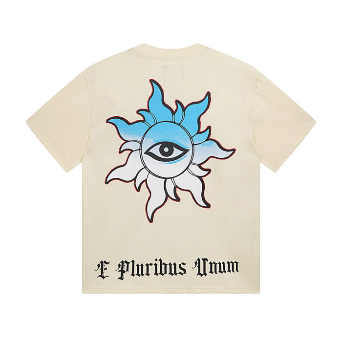 Miami Sports Car All-Seeing Eye Beige Short-Sleeve T-Shirt 29044729