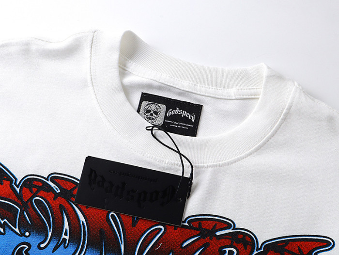 Urban skateboard skull G-shaped logo white short-sleeved T-shirt 29046132