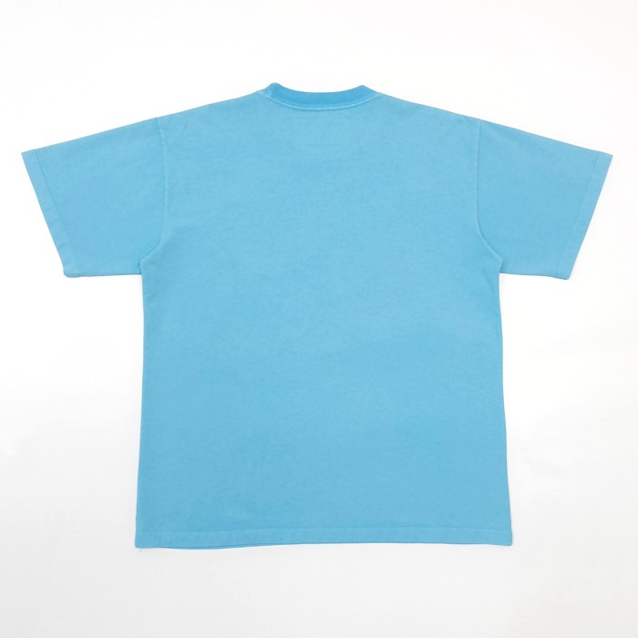 [Big & Tall for weights up to 220 lbs]1:1 quality version Large Pentagram Rhinestone Light Blue Print Tee 29045593