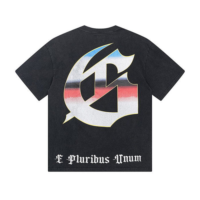 Miami F1 Racing Black Distressed Double-Sided Printed Short-Sleeve T-Shirt 29044751