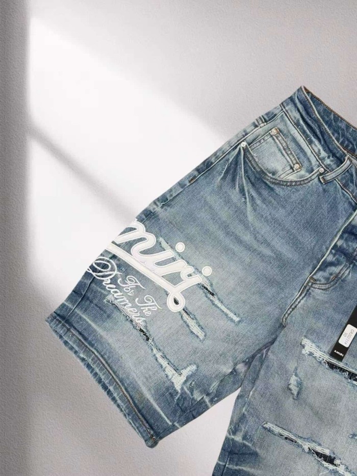 1:1 quality version Classic Logo Patch Denim Shorts 2 colors 29045799