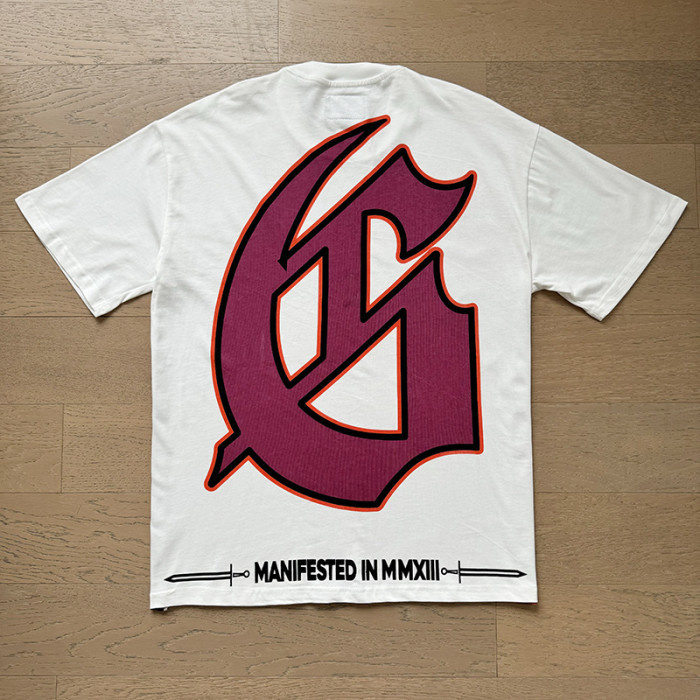 Rugby skull G-shaped logo white short-sleeved T-shirt 29045547