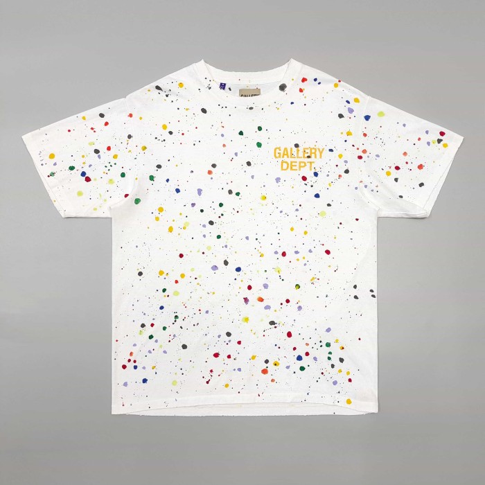 [Big & Tall for weights up to 220 lbs]1:1 quality version Colorful Splatter Graffiti Print Tee 29045591