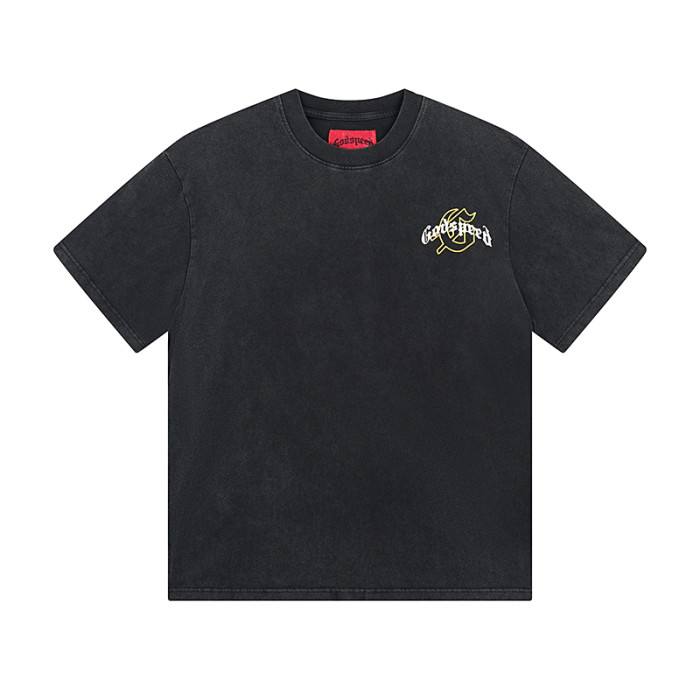 Skeleton Cowboy Falcon vintage washed short-sleeved T-shirt 29044592