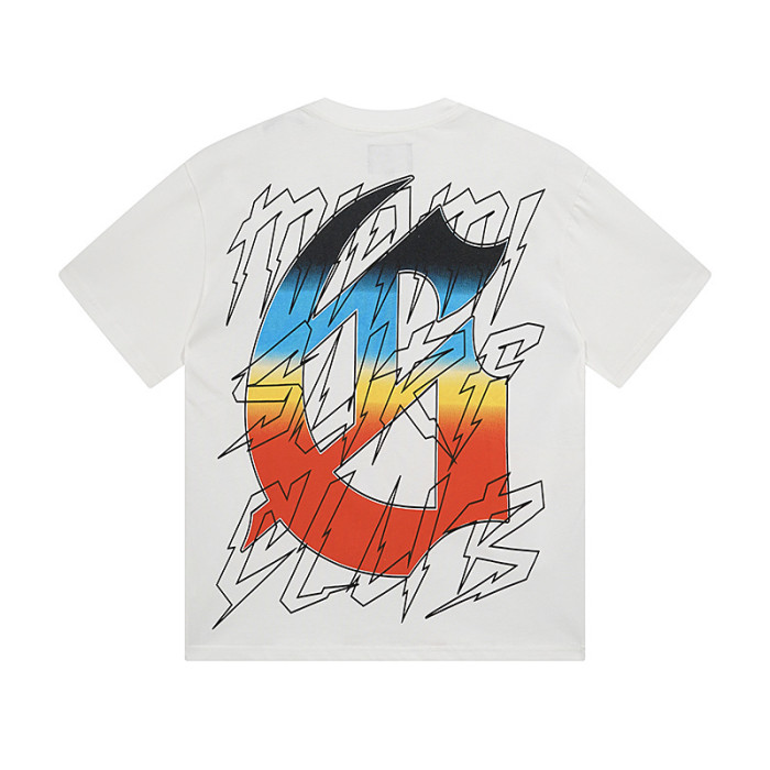 Surfing skull G-shaped logo white short-sleeved T-shirt 29044743