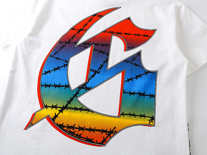 Urban skateboard skull G-shaped logo white short-sleeved T-shirt 29046132
