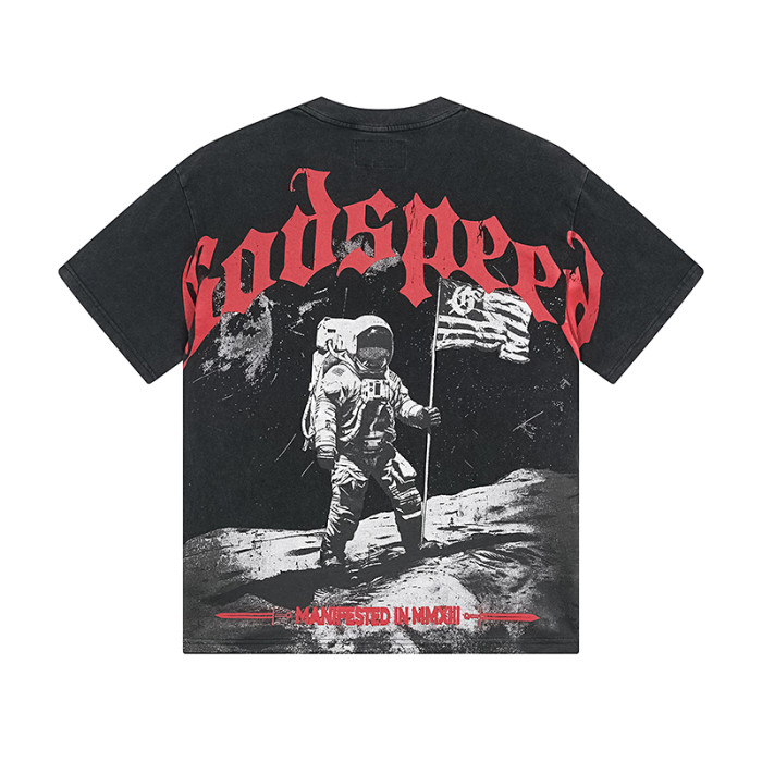Moon-landing astronauts' vintage washed double-sided printed T-shirt 29044587
