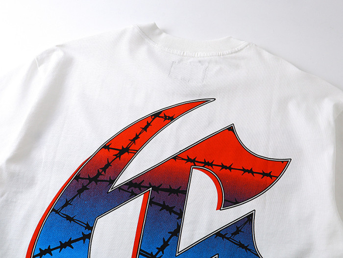Urban skateboard skull G-shaped logo white short-sleeved T-shirt 29046132