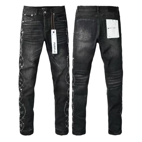 1:1 quality version Side Diamond Chain Rhinestone Jeans 29045806
