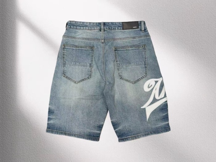 1:1 quality version Classic Logo Patch Denim Shorts 2 colors 29045799