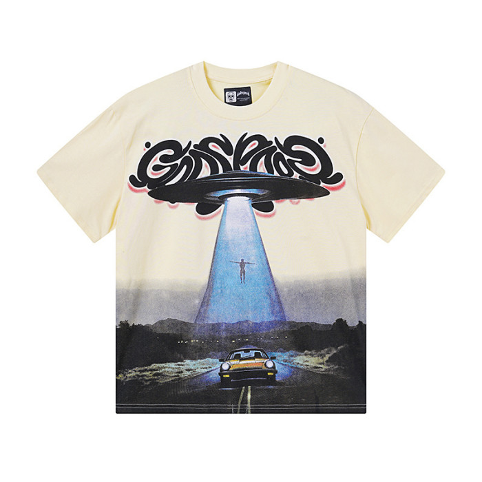 Vintage flying saucer UFO print T-shirt 29047328