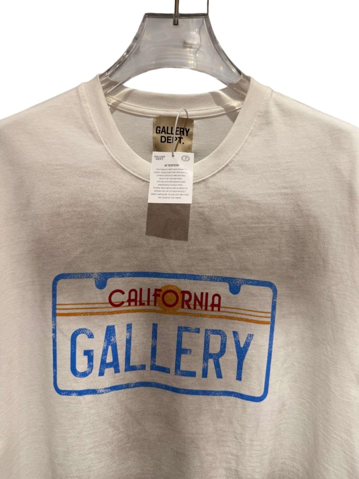 American California License Plate Print Washed Tee 29047342