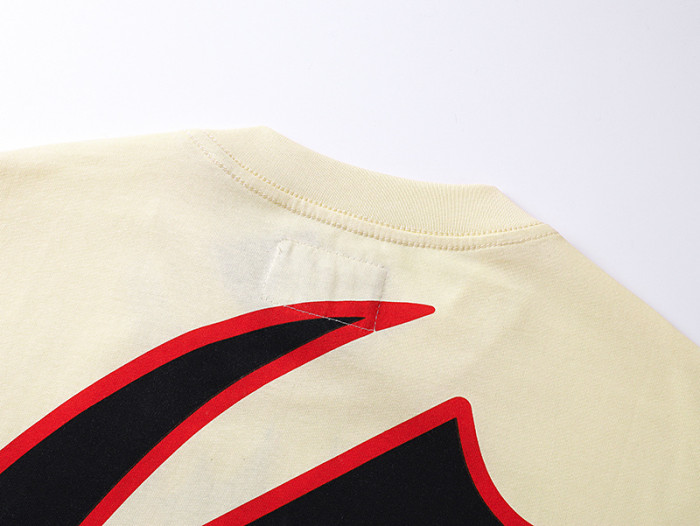 Racing Skull G Logo Beige Short-sleeved T-shirt 29046927
