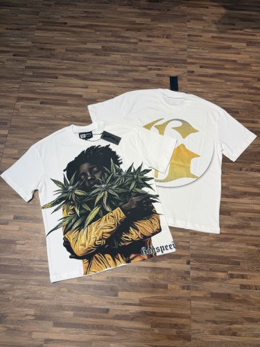 Reggae character G logo white short-sleeved T-shirt 29047421