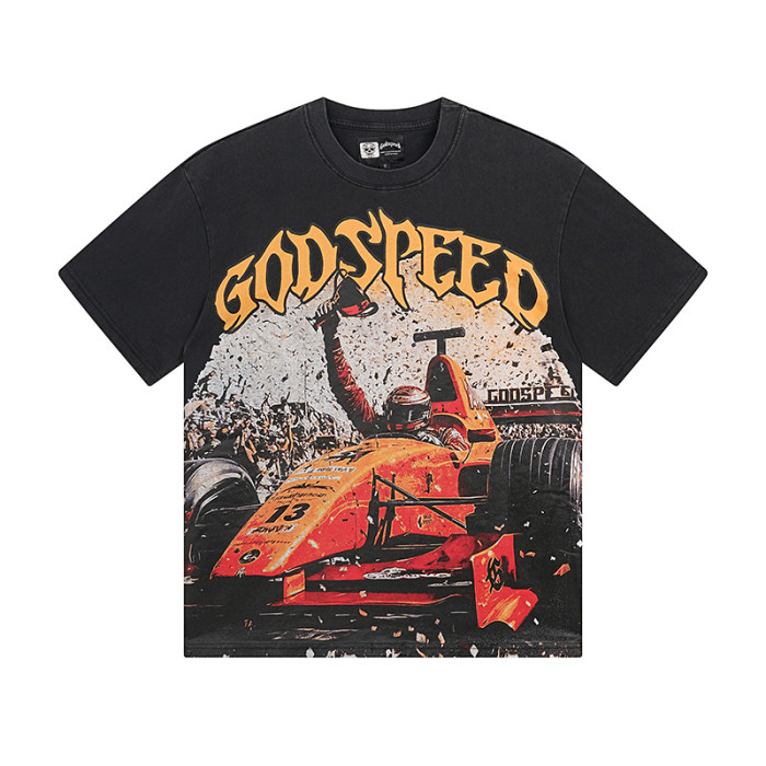 F1 racing champion vintage black short-sleeved T-shirt 29046889