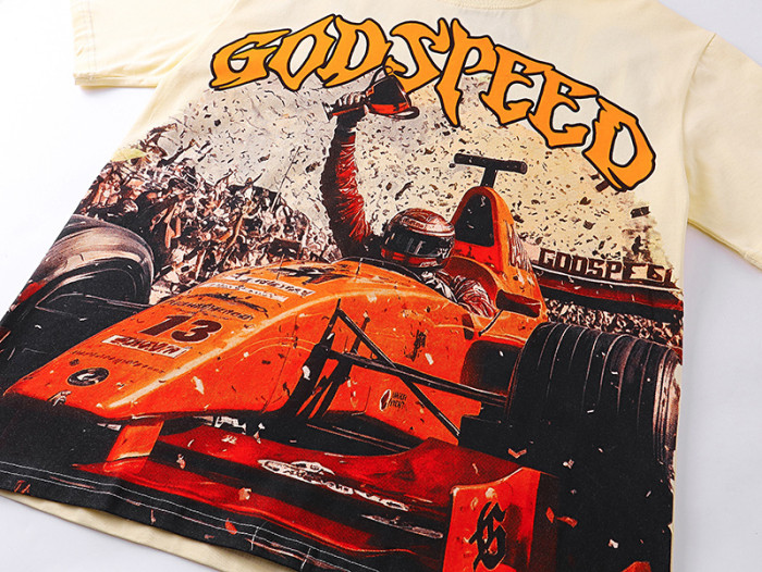 Retro racing champion print T-shirt 29046901
