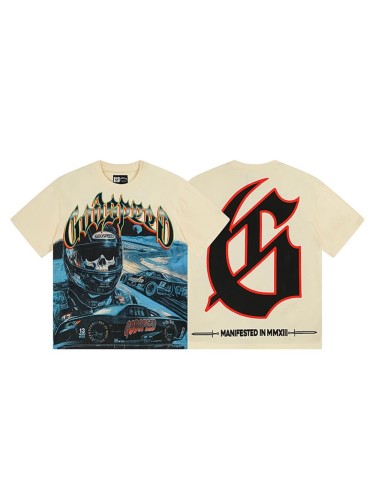 Racing Skull G Logo Beige Short-sleeved T-shirt 29046927