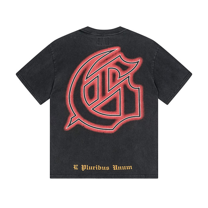 Surfing Skull G, marked in black for a vintage look, short-sleeved T-shirt 29047318