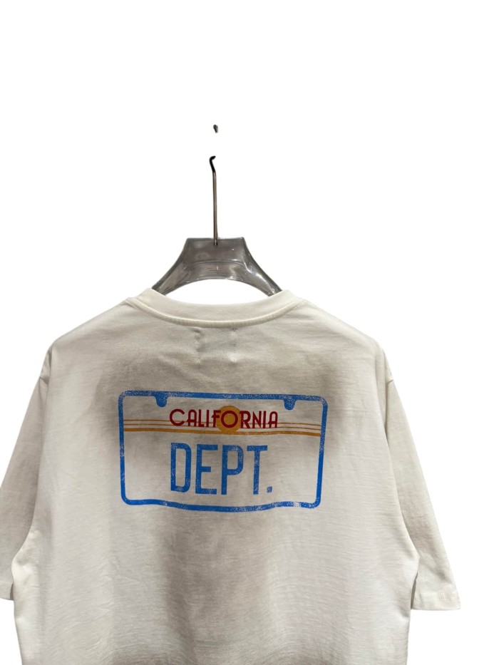 American California License Plate Print Washed Tee 29047342