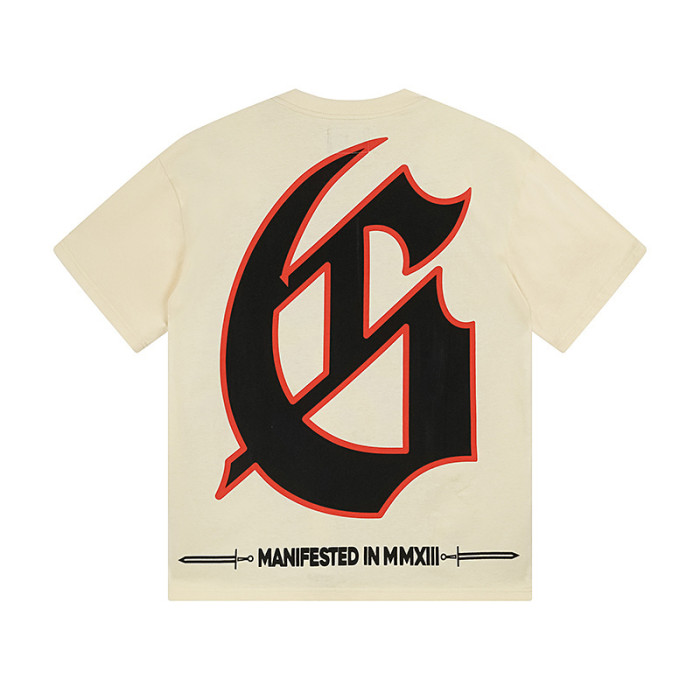 Racing Skull G Logo Beige Short-sleeved T-shirt 29046927