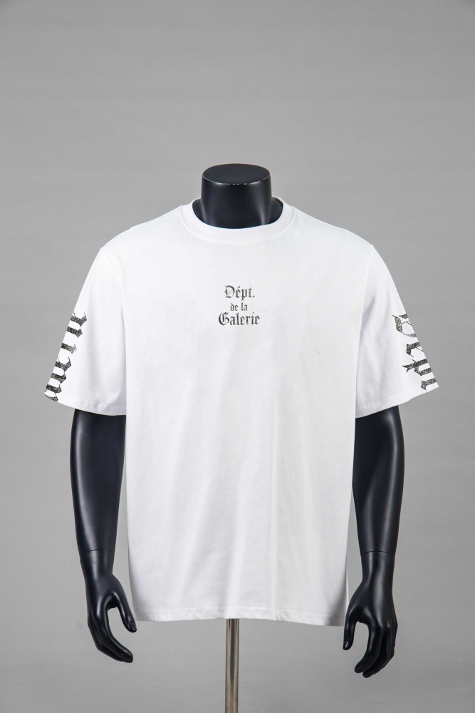 French Gothic Letter Print Tee 2 colors 29047346