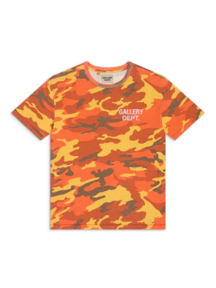 Orange Camouflage Tie-dye Tee 29047345
