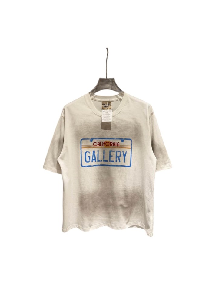 American California License Plate Print Washed Tee 29047342