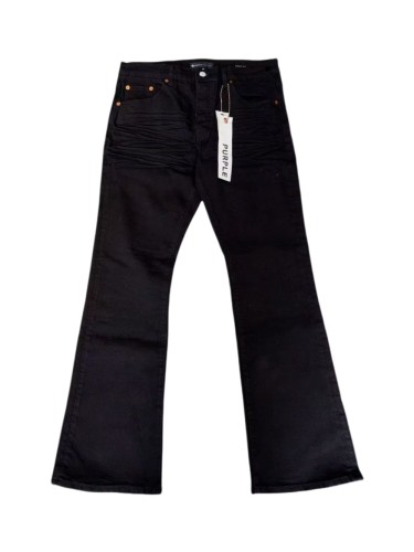 1:1 quality version Classic Solid Black Slim Flare Jeans 29047023