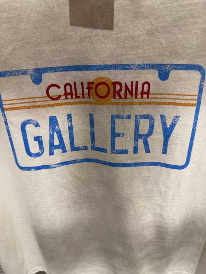 American California License Plate Print Washed Tee 29047342