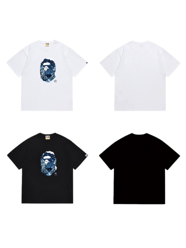 Snow Scene Forest Ape Head Print T-Shirt 2 colors 29052393