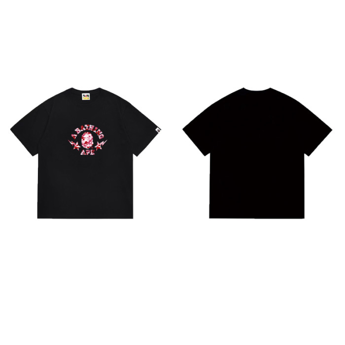 ABC Camo Ape Head College Logo Print T-Shirt 6 colors 29052493