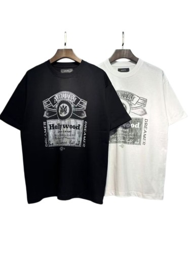 Hollywood Retro Wine Label Print Tee 2 colors 29052577