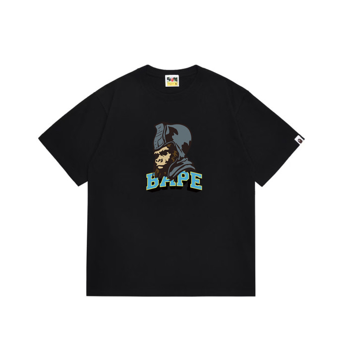 Retro Ape Warrior Head Print T-Shirt 4 colors 29051494